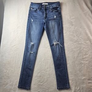 KanCan Distressed Skinny Jeans Women’s 26 RN 144635